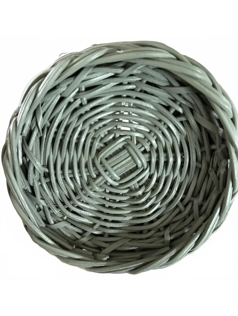 Threshold green wicker